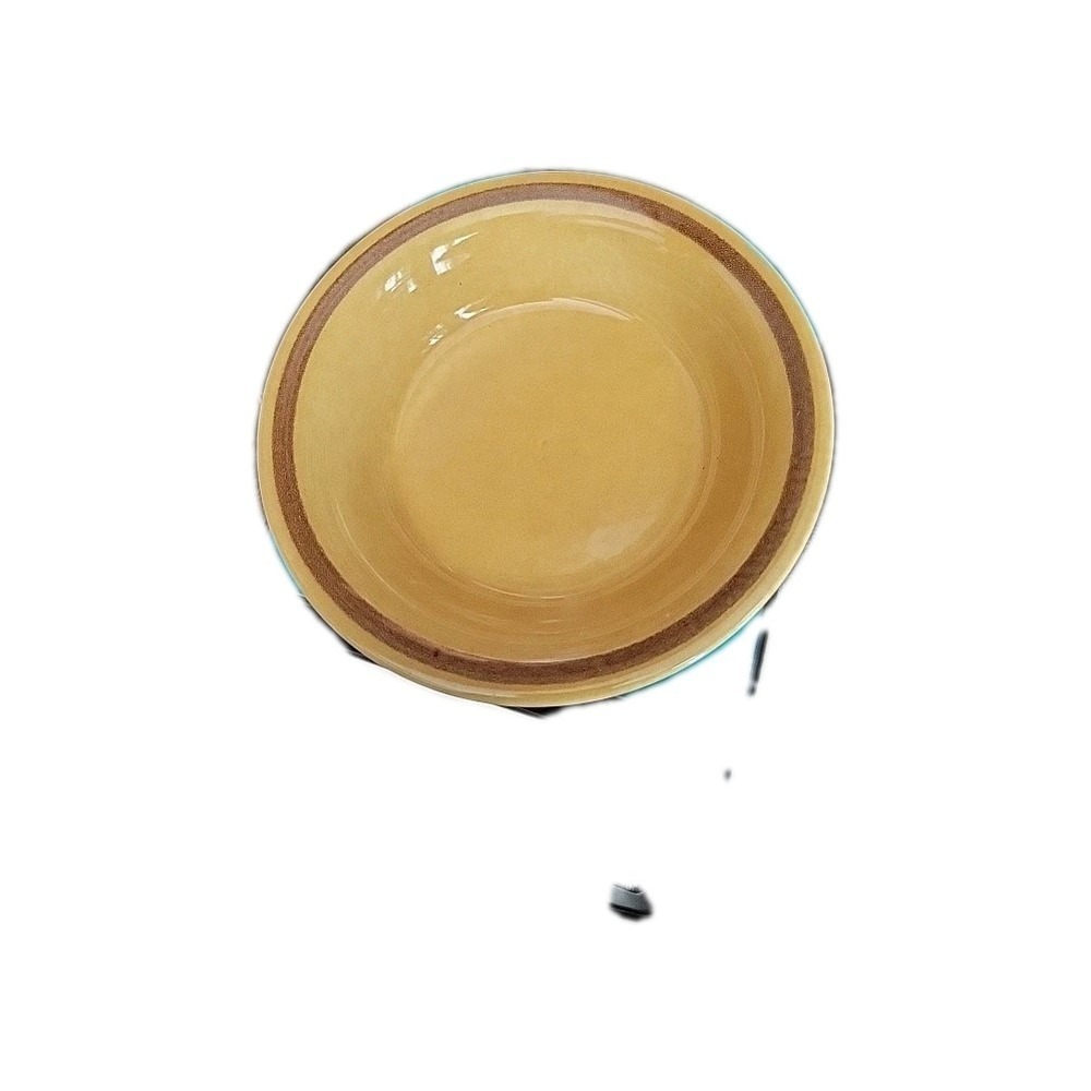Franciscan Ampola Stoneware Soup Cereal Bowls 7" Brown Band Vtg